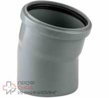 Отвод РосТурПласт ВК ПП 75х15 серый РТП