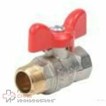 Кран шар Dist лат Стандарт нк Ду20 Ру40 м/р полн баб Н322Б