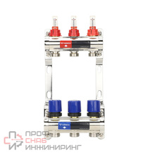 Коллекторные группы из латуни с расходомерами и регулирующими клапанами Varmega VM15403