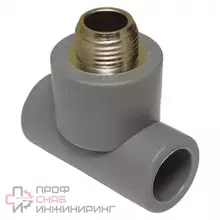 Tebo тройник комбинированный PE-RT нр 20х3/4"х20