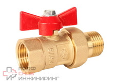 Кран шаровой латунный 1/2 с удлинителем г/ш ПРАКТИК Галлоп бабочка