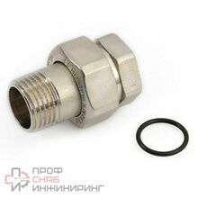 Американка 1/2"-1/2", General Fittings 2700, резьба-резьба, вн.- нар., латунь хромированная