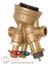 Клапан балансировочный автоматический комбинированный TA-COMPACT-P , наружная резьба, DN 15, Qmax = 470 л/ч, Tmax = 90°C, PN16, материал корпуса - AME