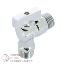 Кран Uni-Fitt Н 1/2" х 3/4" для подключения стиральных / посудомоечных машин, никелированный