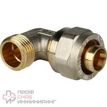 Угольник Stout с наружной резьбой обжимной Ду26х1