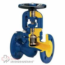 Вентиль запорный с сильфонным уплотнением V215F-065 Ду65 Ру40 фланцевый