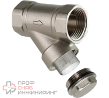 Фильтр РосТурПласт, латунь, внутренняя/внутренняя резьба, 3/4"х45°, никелированный, RTP