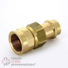 Американка 22-3/4", Viega Sanpress, 2262, пресс-резьба, вн., бронза