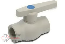 Кран шаровой РосТурПласт PP-R стандартный проход 63 серый