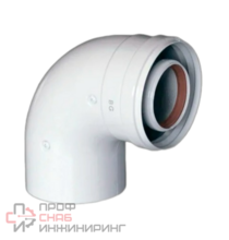 Комплект изгиба BAXI 90° коаксиальный D 80/125 мм.
