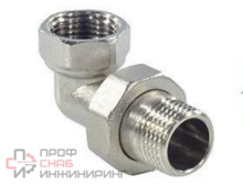 Соединитель латунь американка SantechSystems Ду25 м/р угл никель