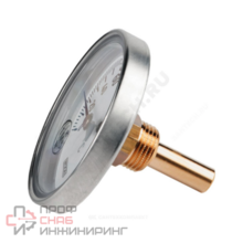 Термометр биметаллический A50.10 200С Дк80 L=40 G1/2" осевой Wika