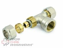 Тройник General Fittings МП 20 х 3/4 х 16 ц/г/ц GF (10%)