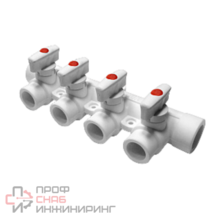 Коллектор ProAqua с 2 выходами DN 40-20, белый