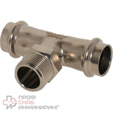 Тройник-переходник Rommer ВПр-НР 22х3/4 из нержавеющей стали