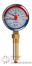 Термоманометр ЭКОМЕРА 160С 1,6МПа Дк80 G1/4"радиальный в/к перех G1/2" L=60мм