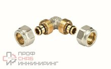 Угольник Henco 90° 26-26 A 4 обжим-обжим латунь
