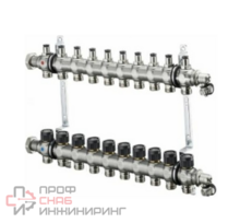 Коллектор, 1", Multidis SF 10, выход-3/4" ЕК, нержавеющая сталь , со встроенными регулирующими вставками Oventrop