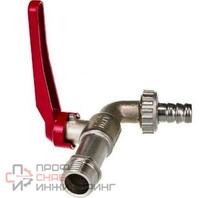 Кран садовый шаровой Uni-Fitt Н 1/2' со штуцером ручка