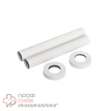 Комплект декоративных трубок SR Rubinetterie 160хD 18-20-1/2" белый