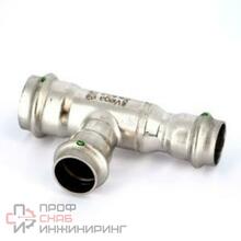 Тройник Sanpress Inox, с SC-Contur, нержав.сталь, 18 мм Viega