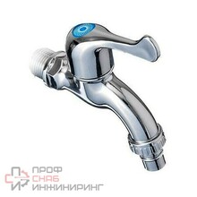 Кран водоразборный хром TIM со штуцером 1/2"