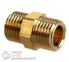 Ниппель 1/4", латунный