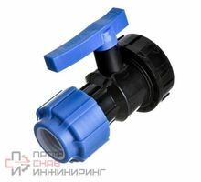 Кран шаровой компрессионный ВР разъемный d 32 х 1" ТПК-АКВА