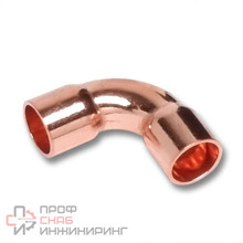 Отвод 90° Sanha 5002A DN22-22 пайка-пайка медь двухраструбный