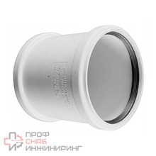 Муфта 50-50, Rehau RAUPIANO, раструб-раструб, белый