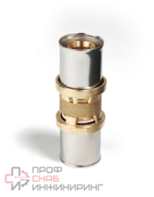 Муфта, 32 x 3, 32 x 3, латунь, равнопроходная Giacomini